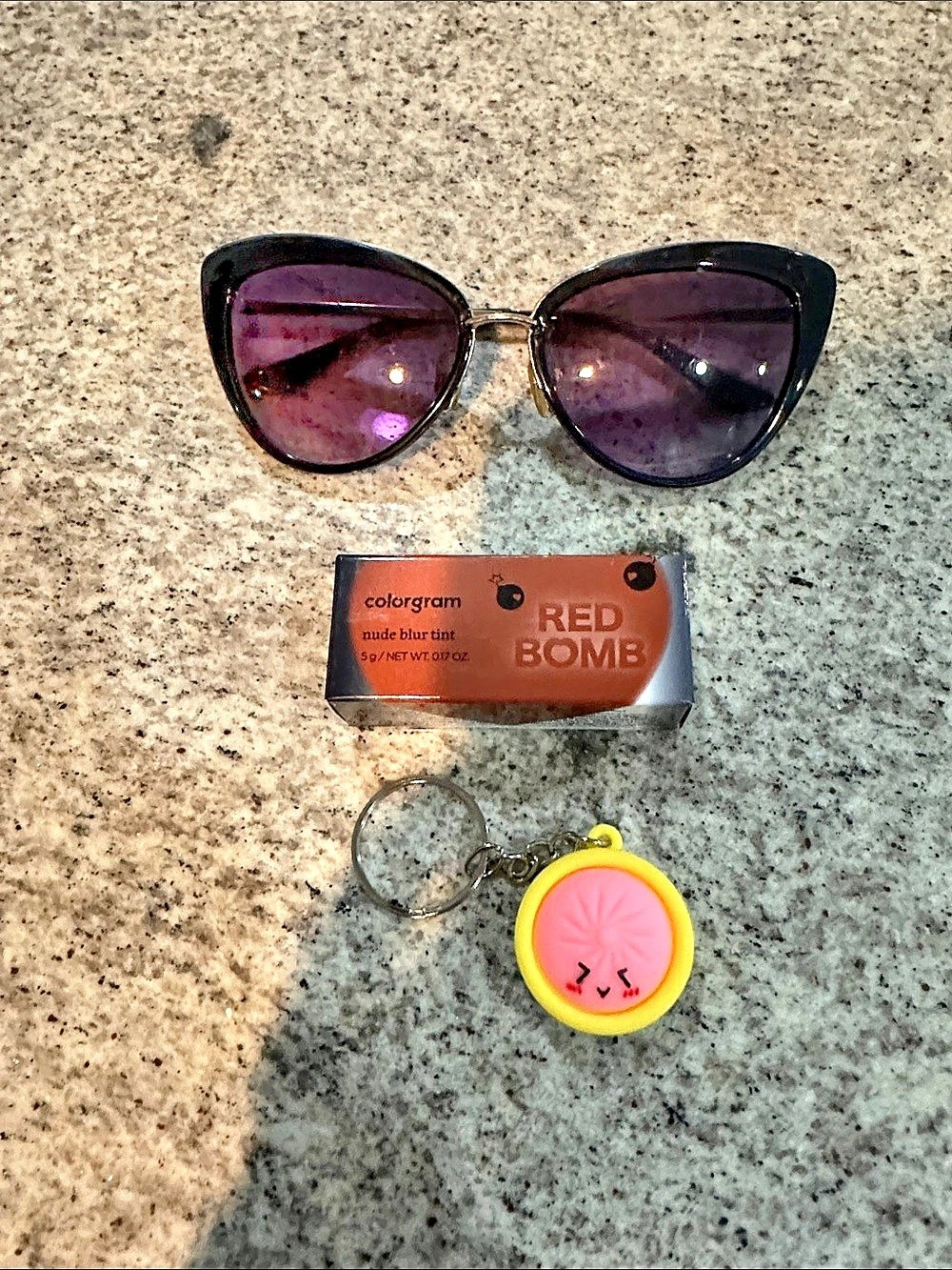 GIVVY Colorgram Nude Blur Tint 09 Sunglasses Black & Purple